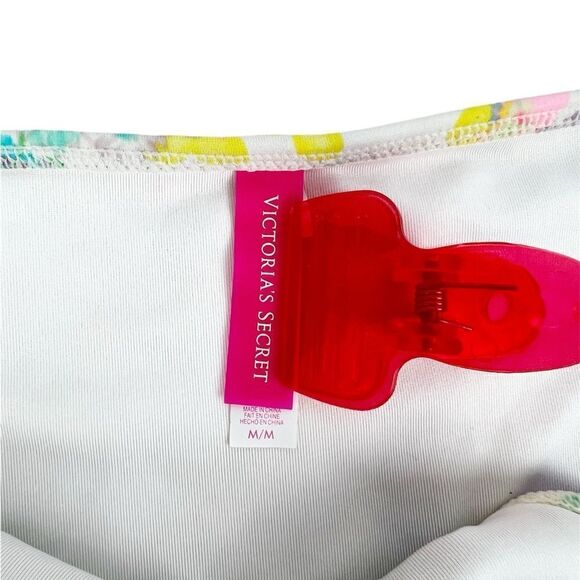 Victoria’s Secret Swim White Pastel Bikini 32D Top/M Bottom - Picture 5 of 6